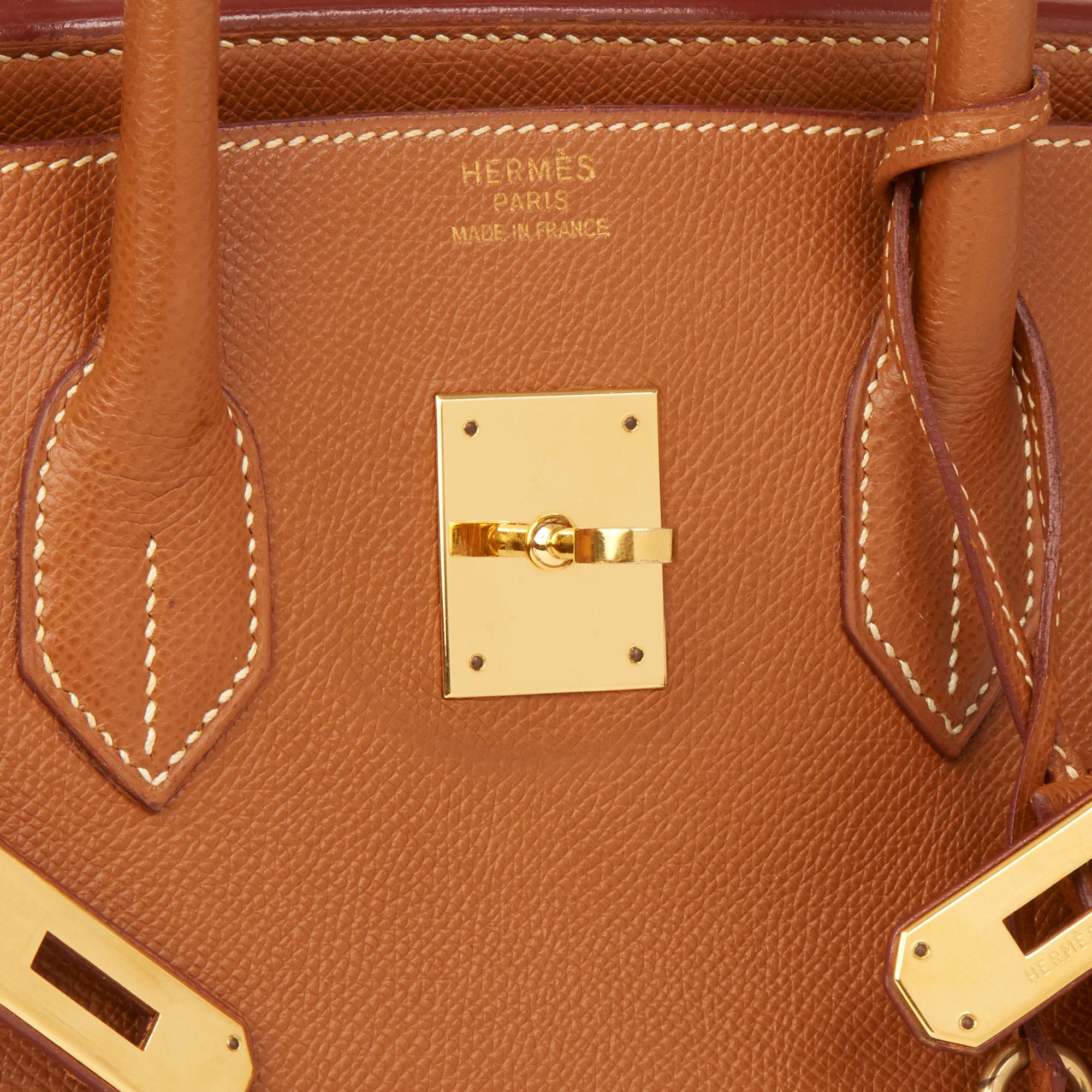 Hermès Gold Courchevel Leather Birkin 35cm 2