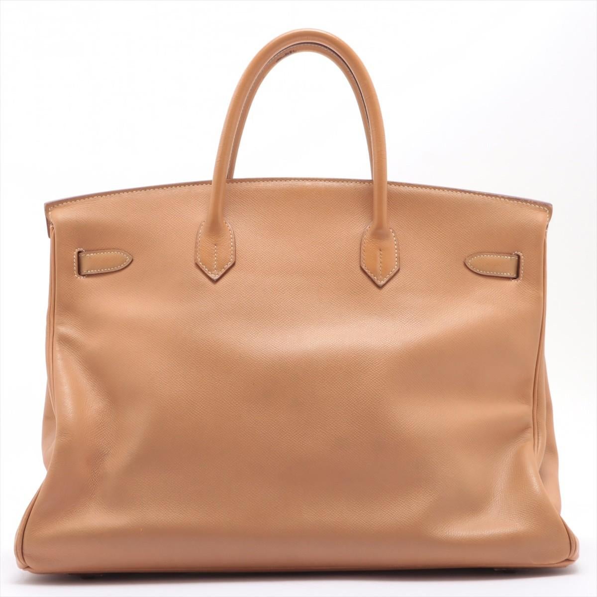 Hermes Gold Courchevel Leather Birkin 40cm Handbag 1