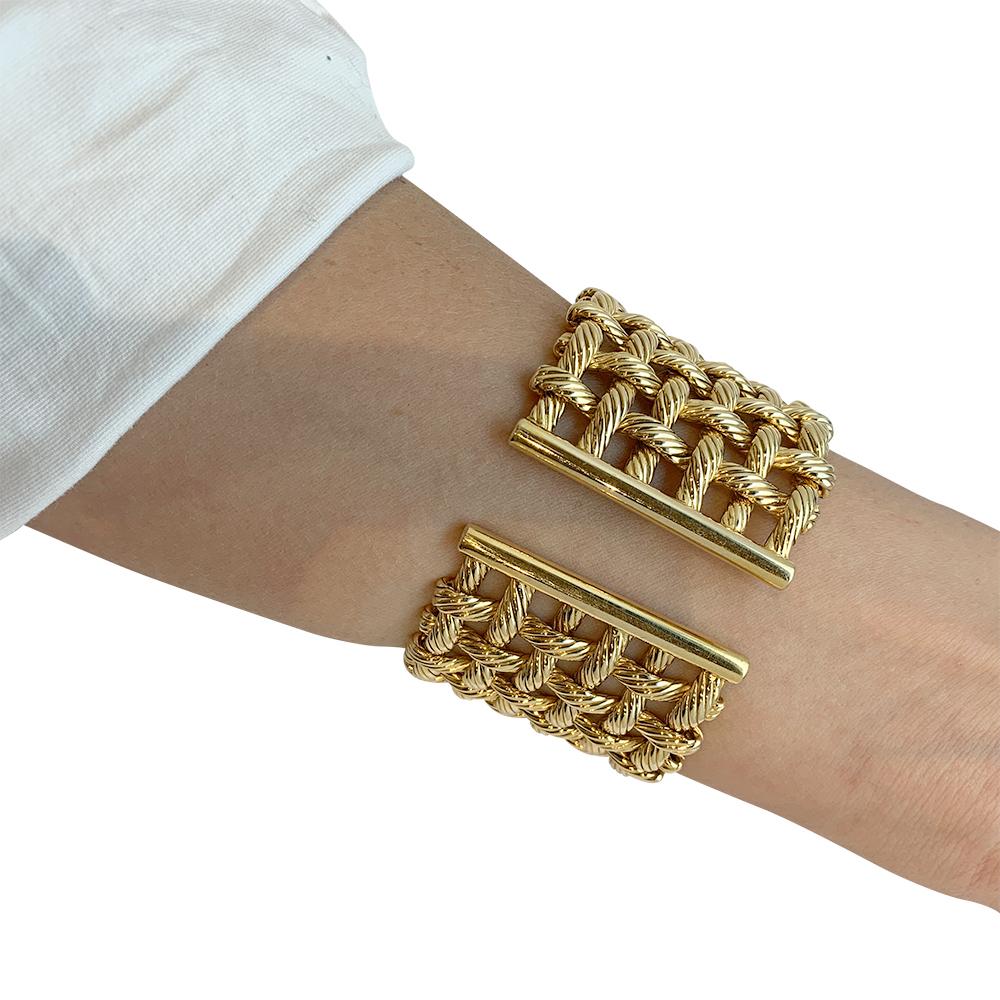 Hermes Gold Cuff Bracelet For Sale 7