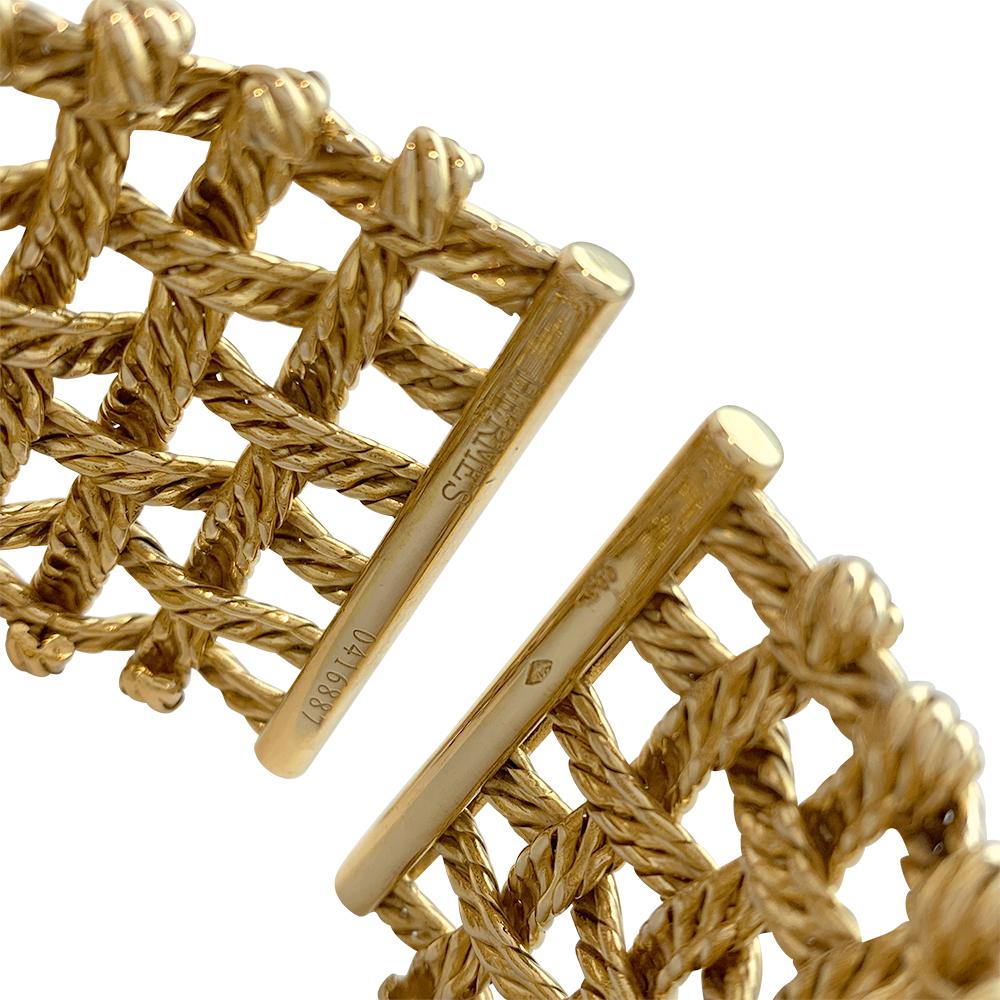 Women's or Men's Hermes Gold Cuff Bracelet For Sale