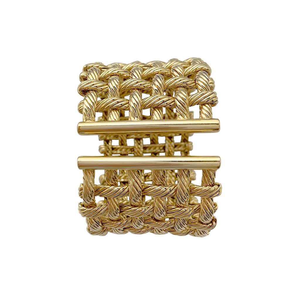 Hermes Gold Cuff Bracelet For Sale 2