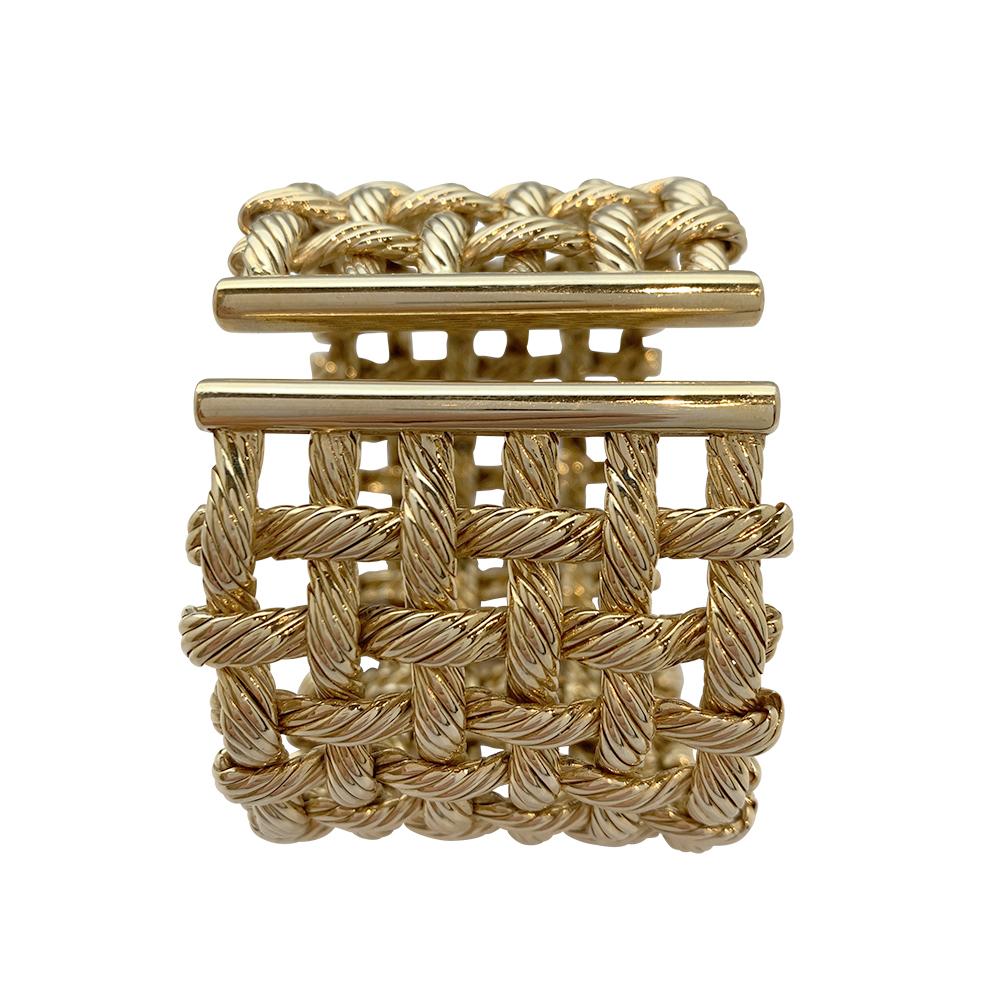 Hermes Gold Cuff Bracelet For Sale 3