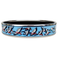 Hermès Gold Enamel Bracelet Geese Libres Comme l'Air S. 70