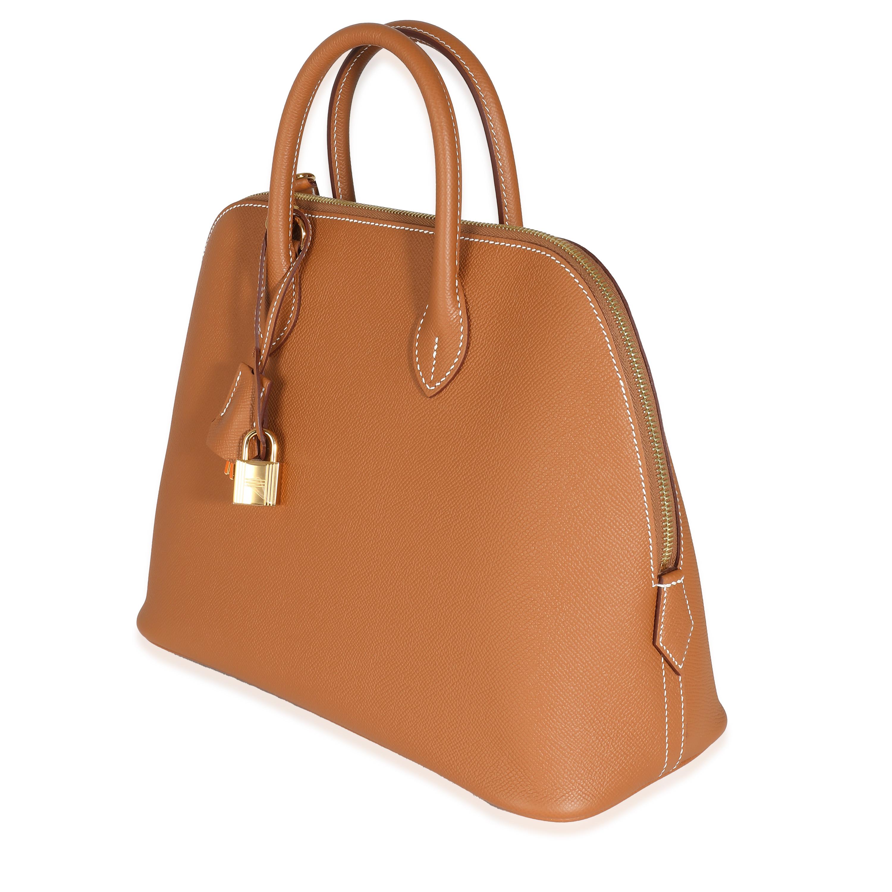 Women's or Men's Hermès Gold Epsom 1923 Bolide 31 GHW