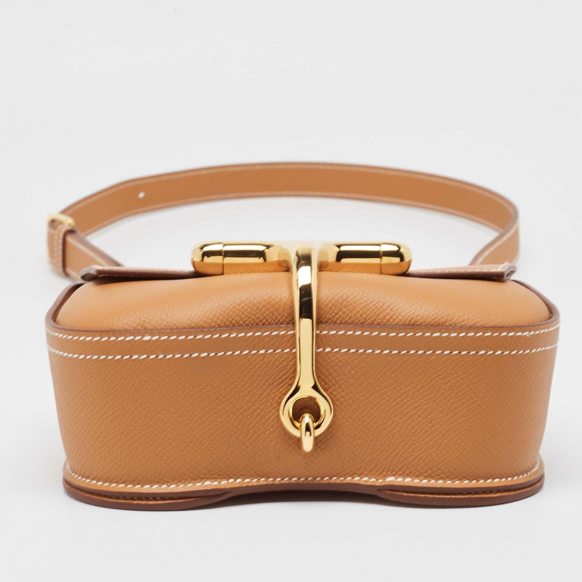 Hermes Gold Epsom Leather Della Cavalleria Mini Bag 1