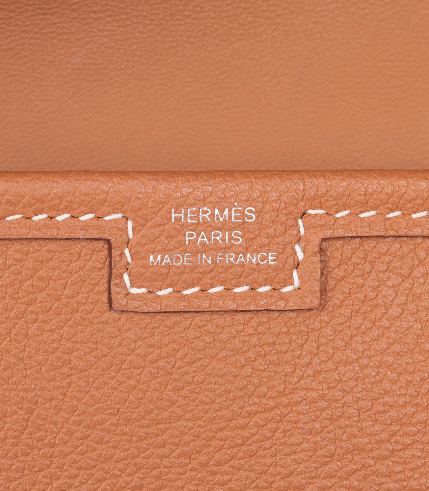 Hermès Gold Epsom Leather Jige Elan 29 2