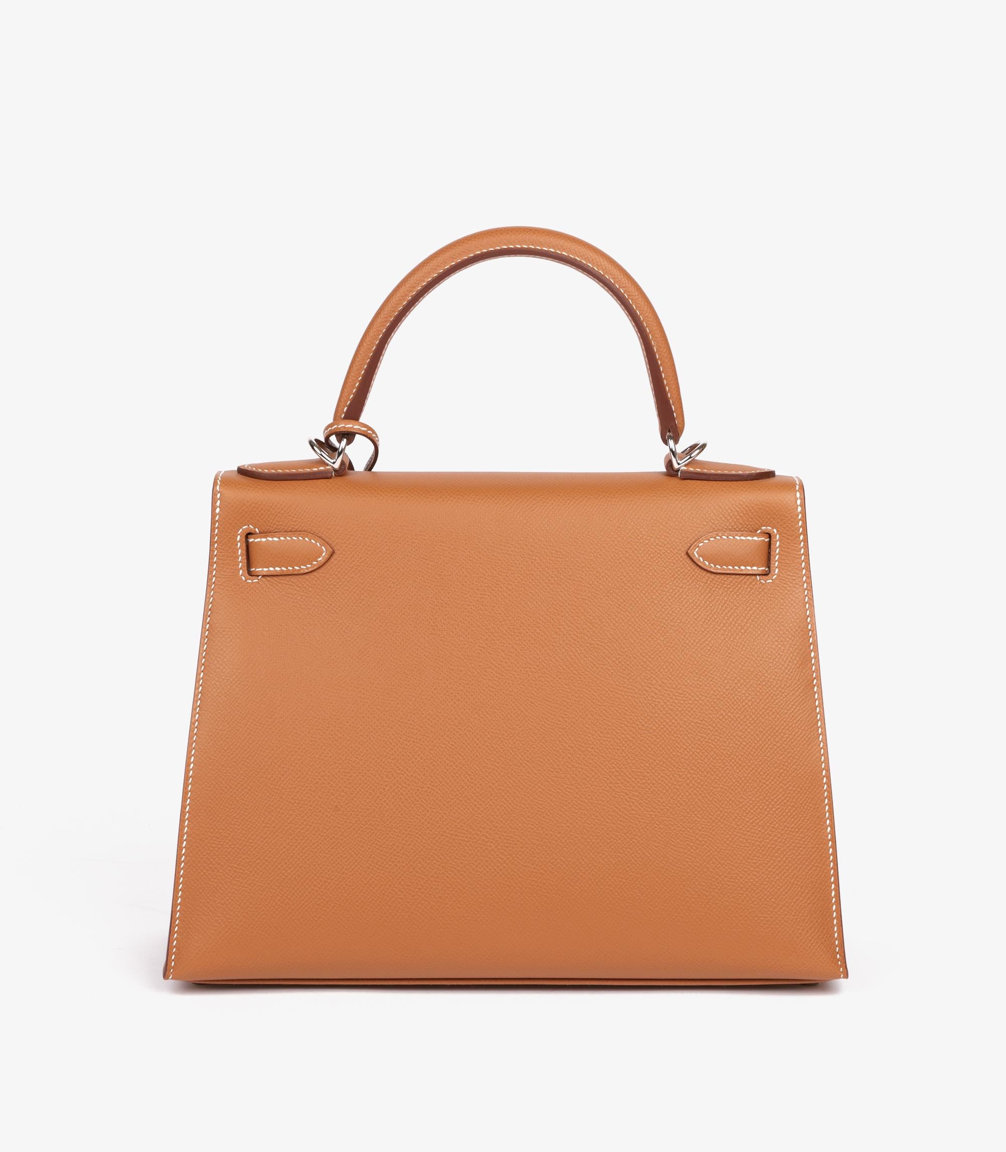 Women's Hermès Gold Epsom Leather Kelly 28cm Sellier