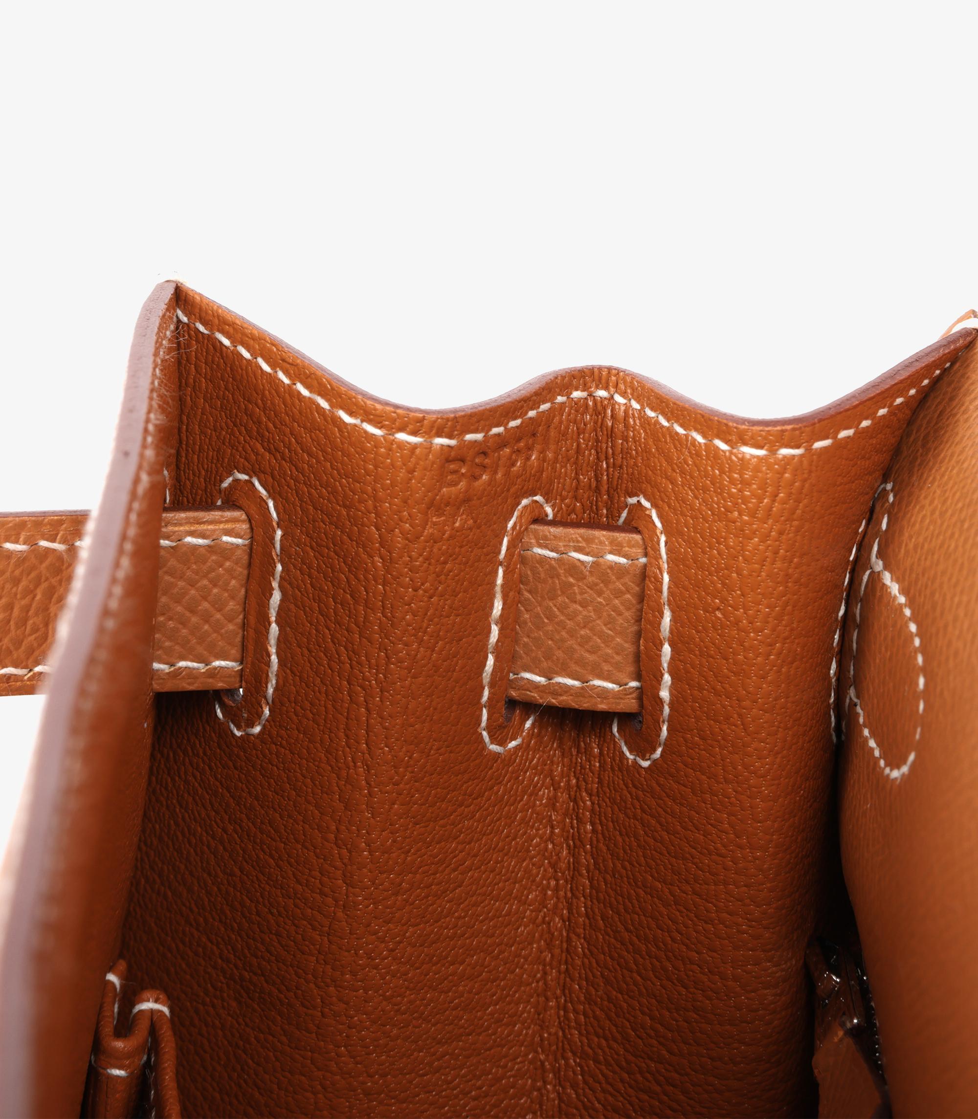 Hermès Gold Epsom Leather Kelly 28cm Sellier 3