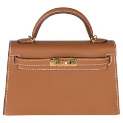 Hermès Gold Epsom Mini Kelly 20 II GHW
