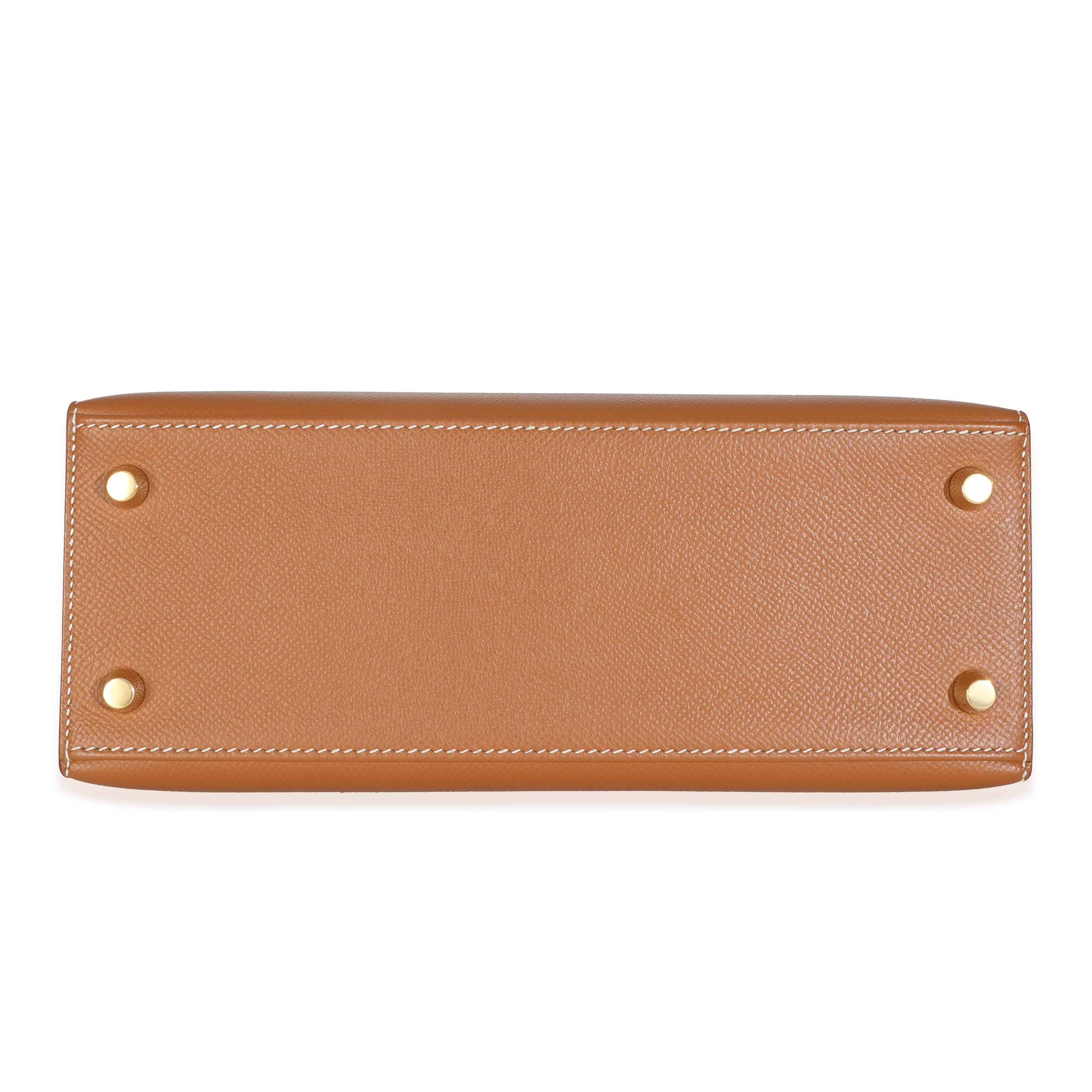 Hermès Or Epsom Sellier Kelly 25 GHW en vente 1