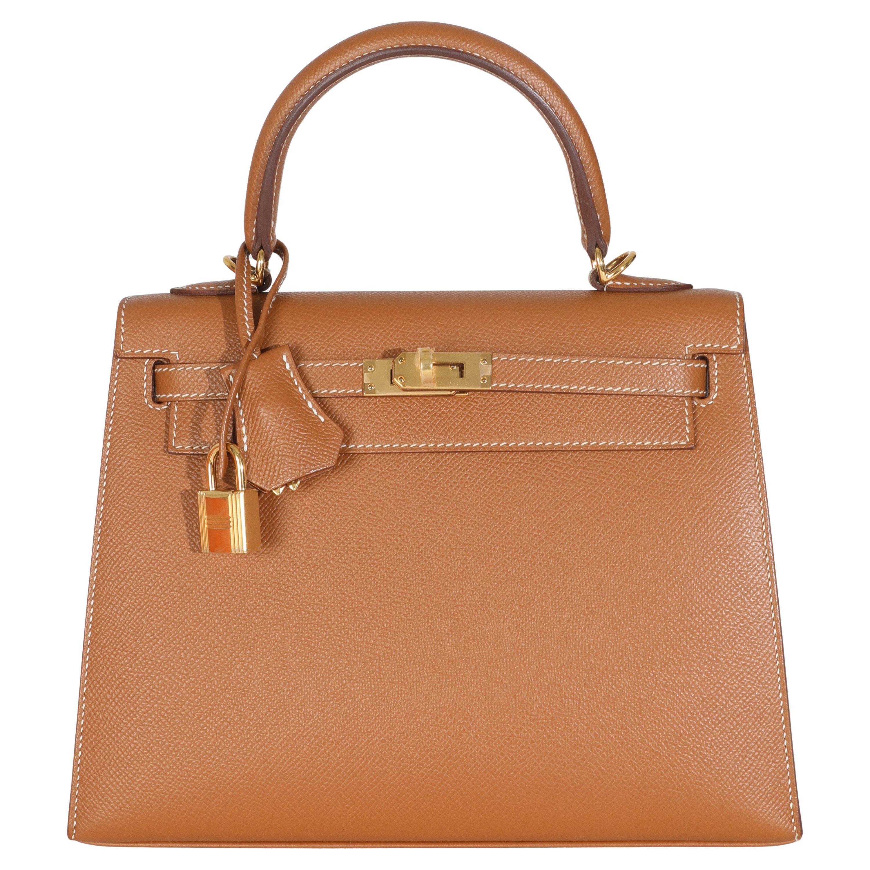 Hermès Or Epsom Sellier Kelly 25 GHW en vente