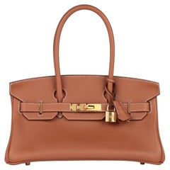 Hermès Gold Evercolor Leather Shoulder Birkin 29cm Retourne