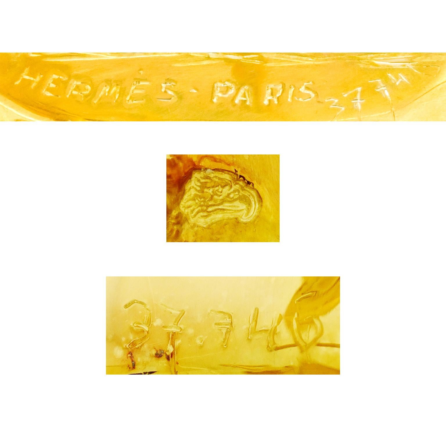 Women's or Men's Hermès Gold Flower Earrings
