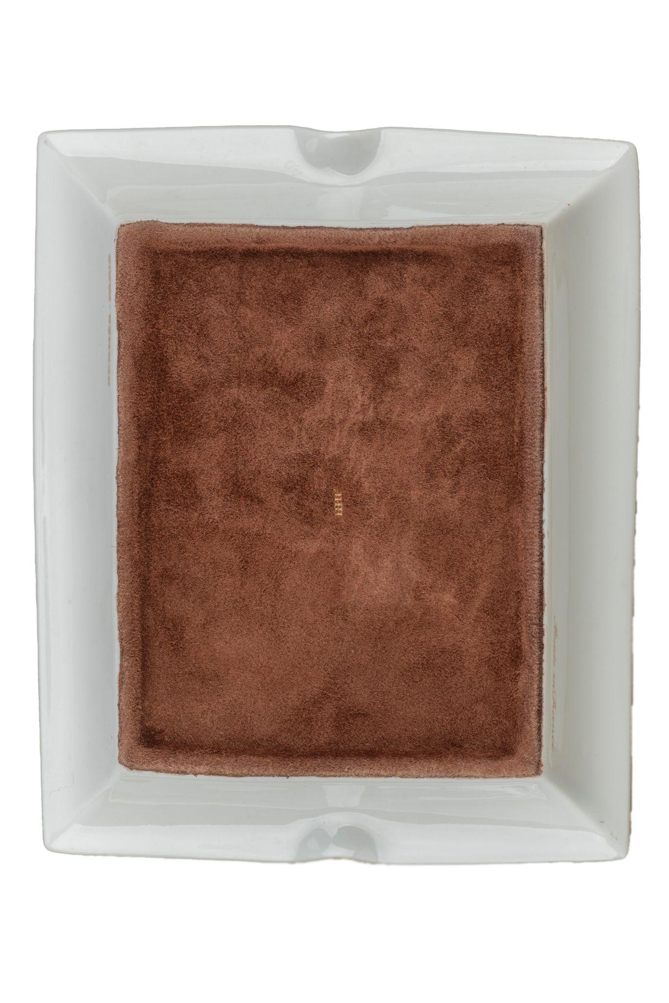 Hermès Gold Foil Porcelain Ashtray 1