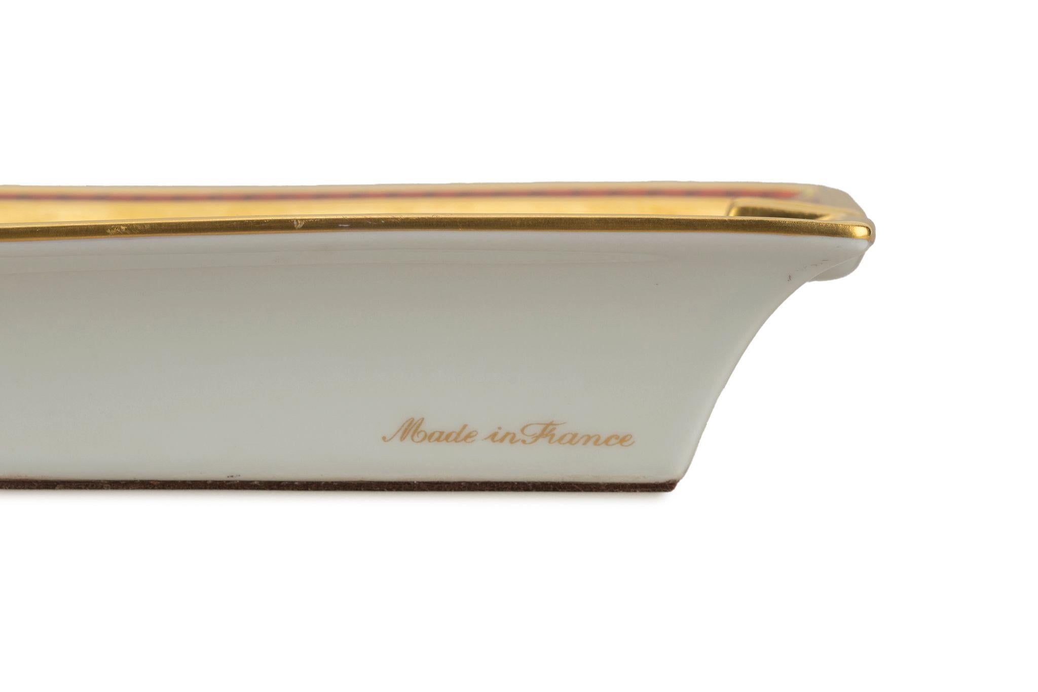 Hermès Gold Foil Porcelain Ashtray 2