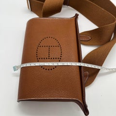 Hermès Gold H Clemence Videpoches Bag Silver Hardware