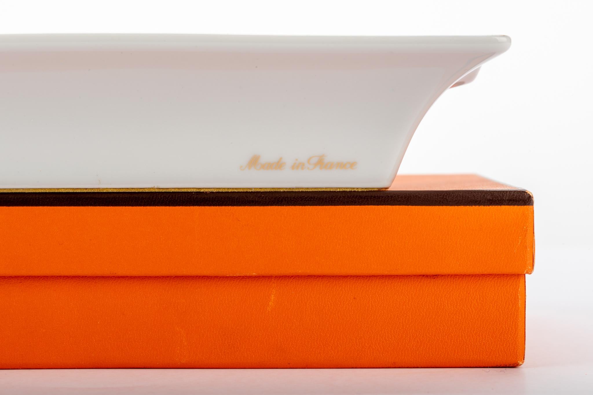 da uomo o donna Posacenere in porcellana Hermes Gold Horse