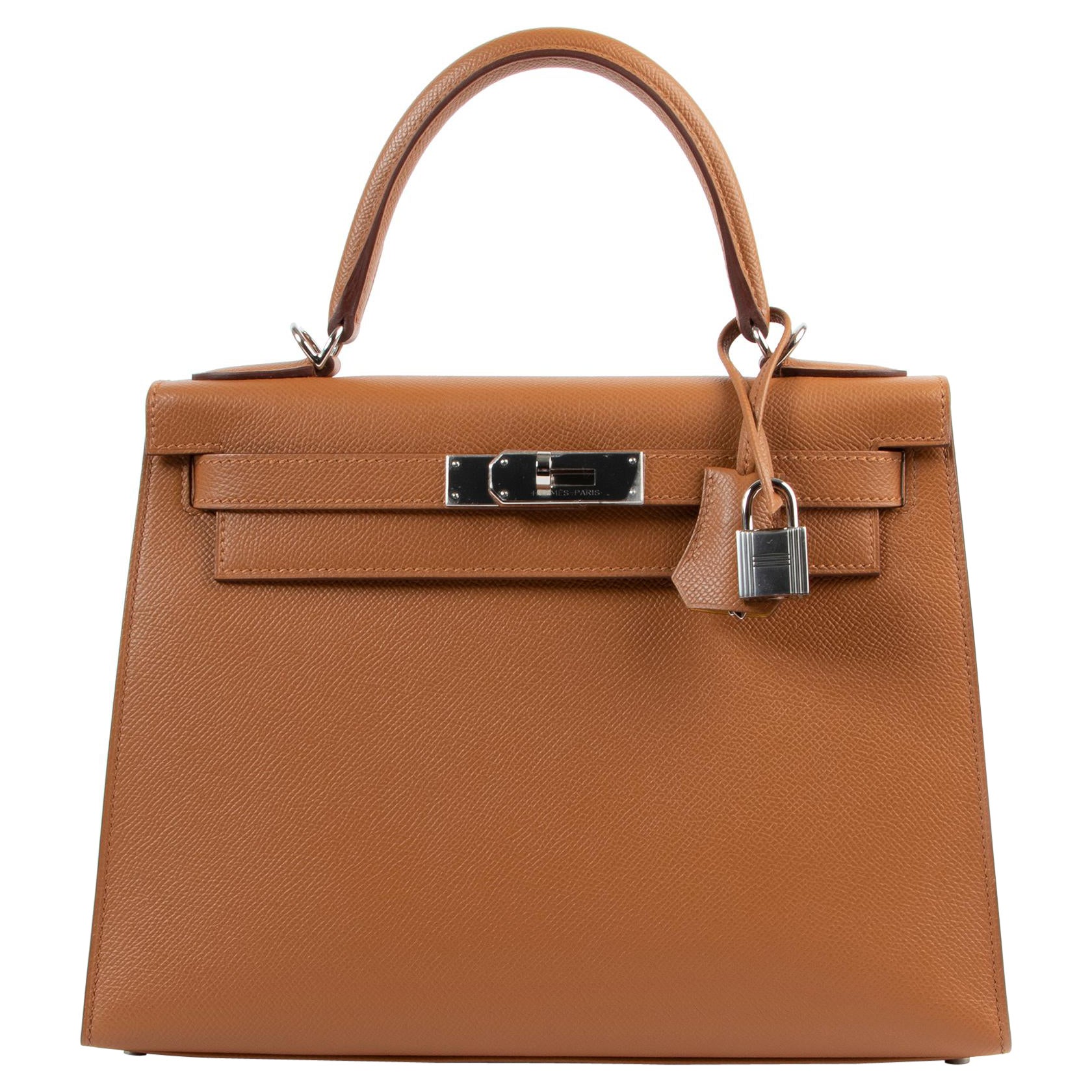 Hermes Gold / Jaune Ambre Kelly Sellier 28 PHW