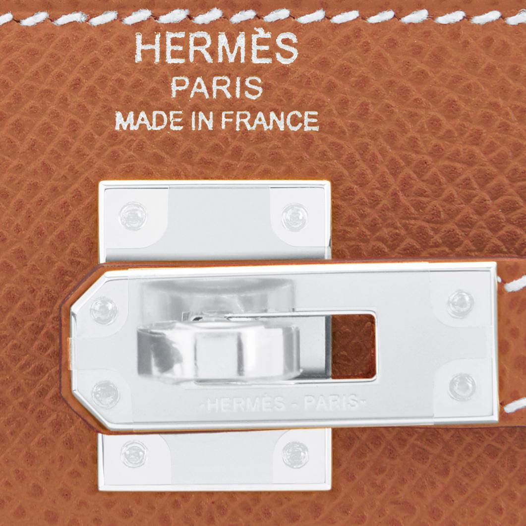 Hermes Gold Kelly 25cm Tan Sellier Shoulder Bag Z Stamp, 2021 RARE 2
