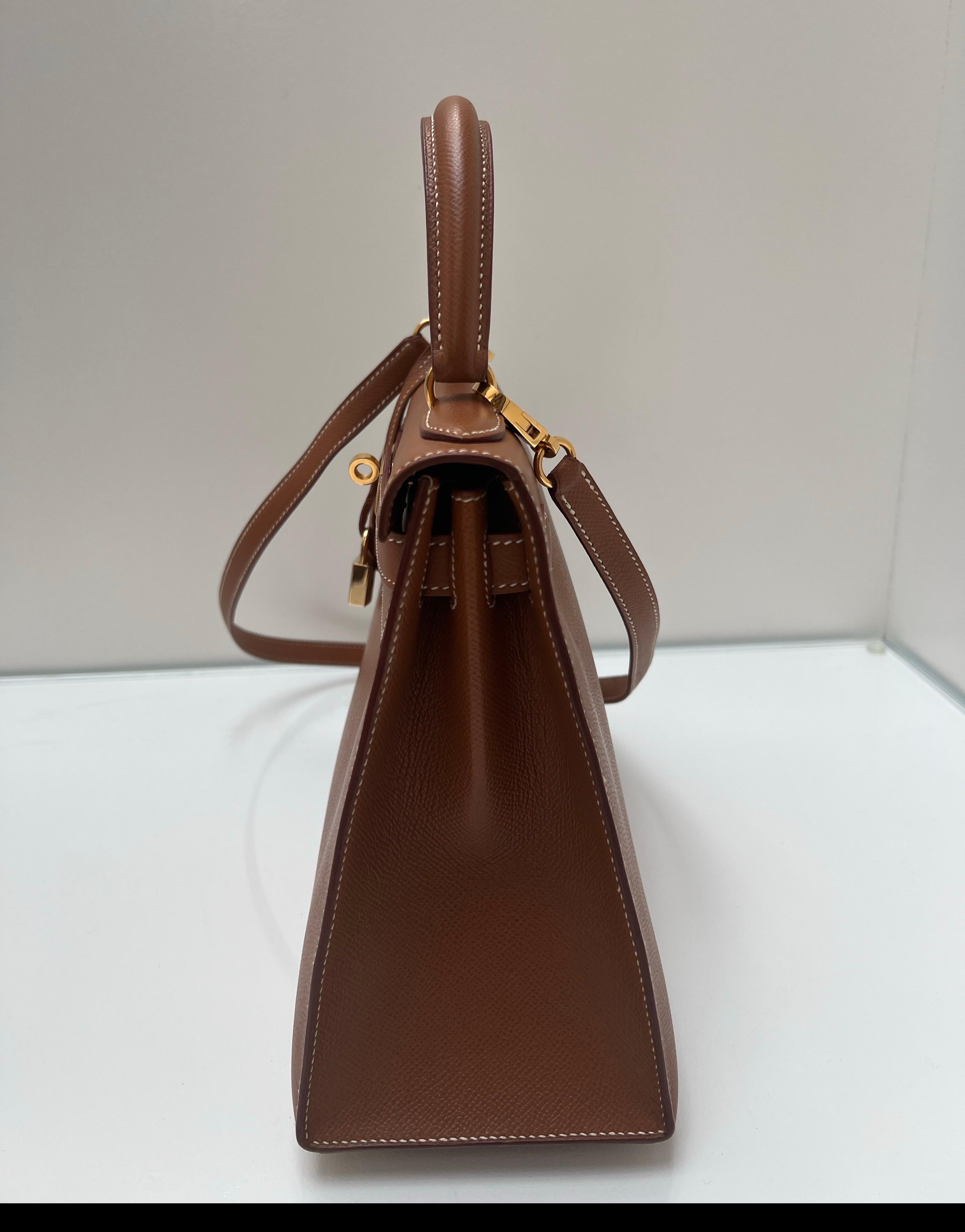 da uomo o donna Borsa Hermes Kelly 28 oro in vendita