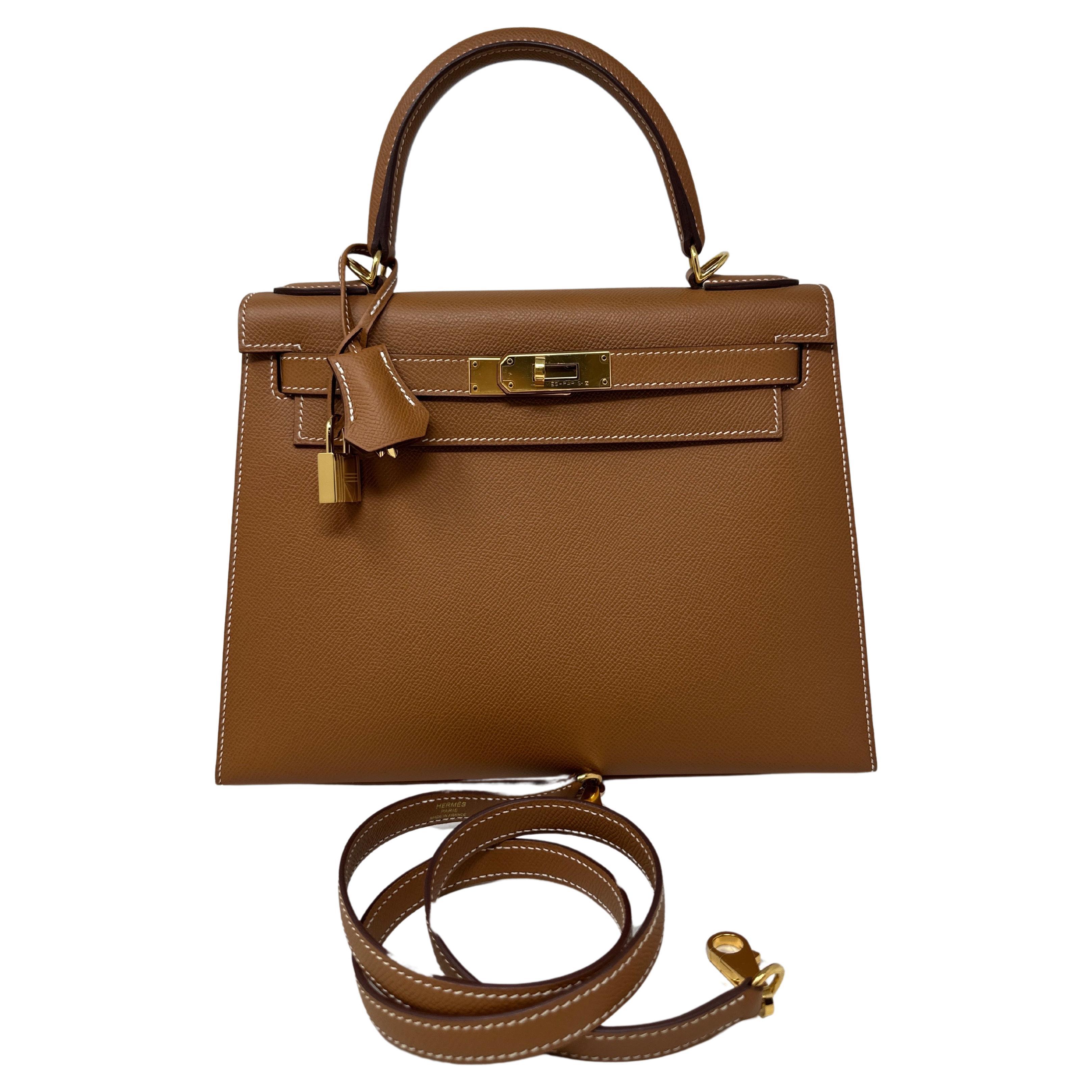 Hermes Gold Kelly 28 Bag  For Sale