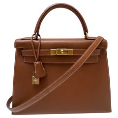 Sac Kelly 28 en or de Hermes