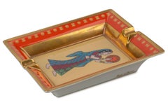 Hermès Gold Leaf Indian Dancer Ashtray