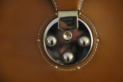 Hermès Gold Leather Pilot or Doctor's Briefcase , Hermes Attache