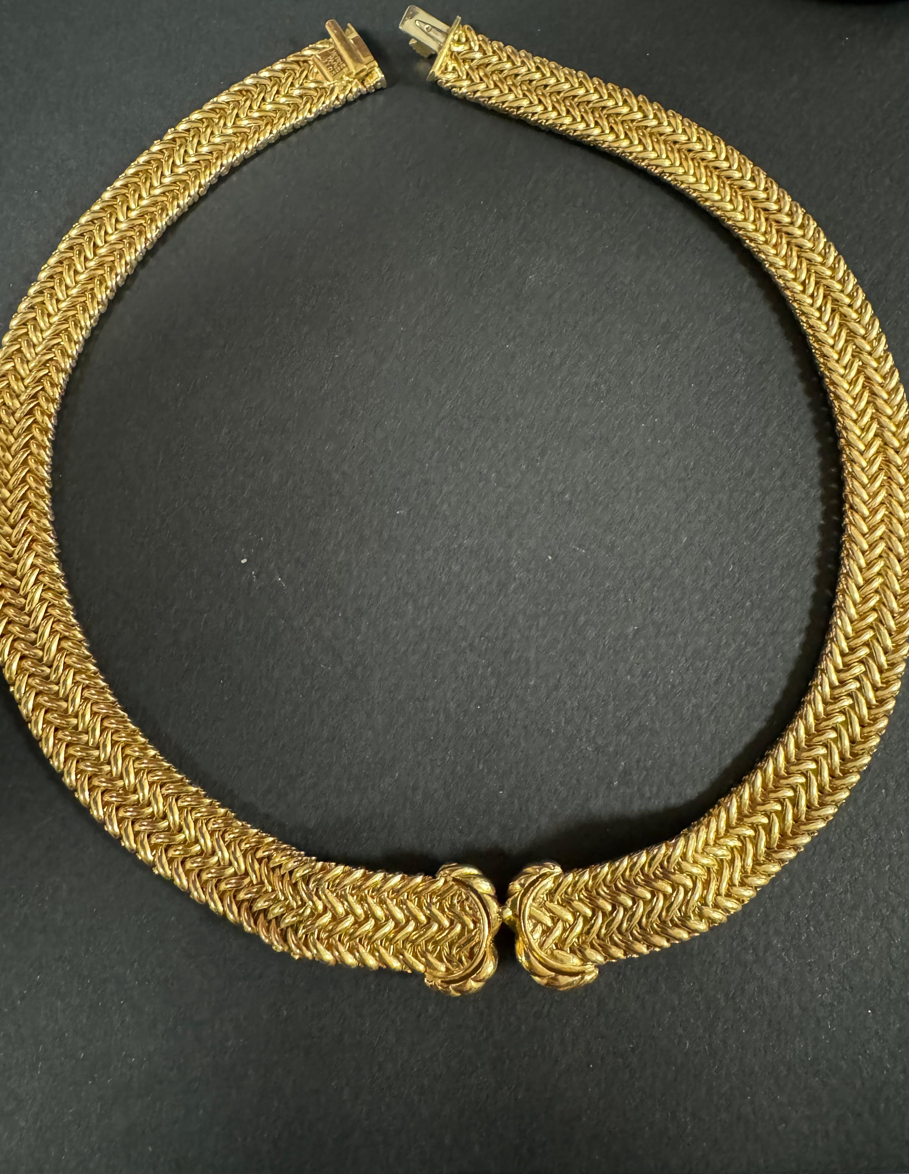 Collier à maillons en or Hermès Bon état - En vente à London, GB