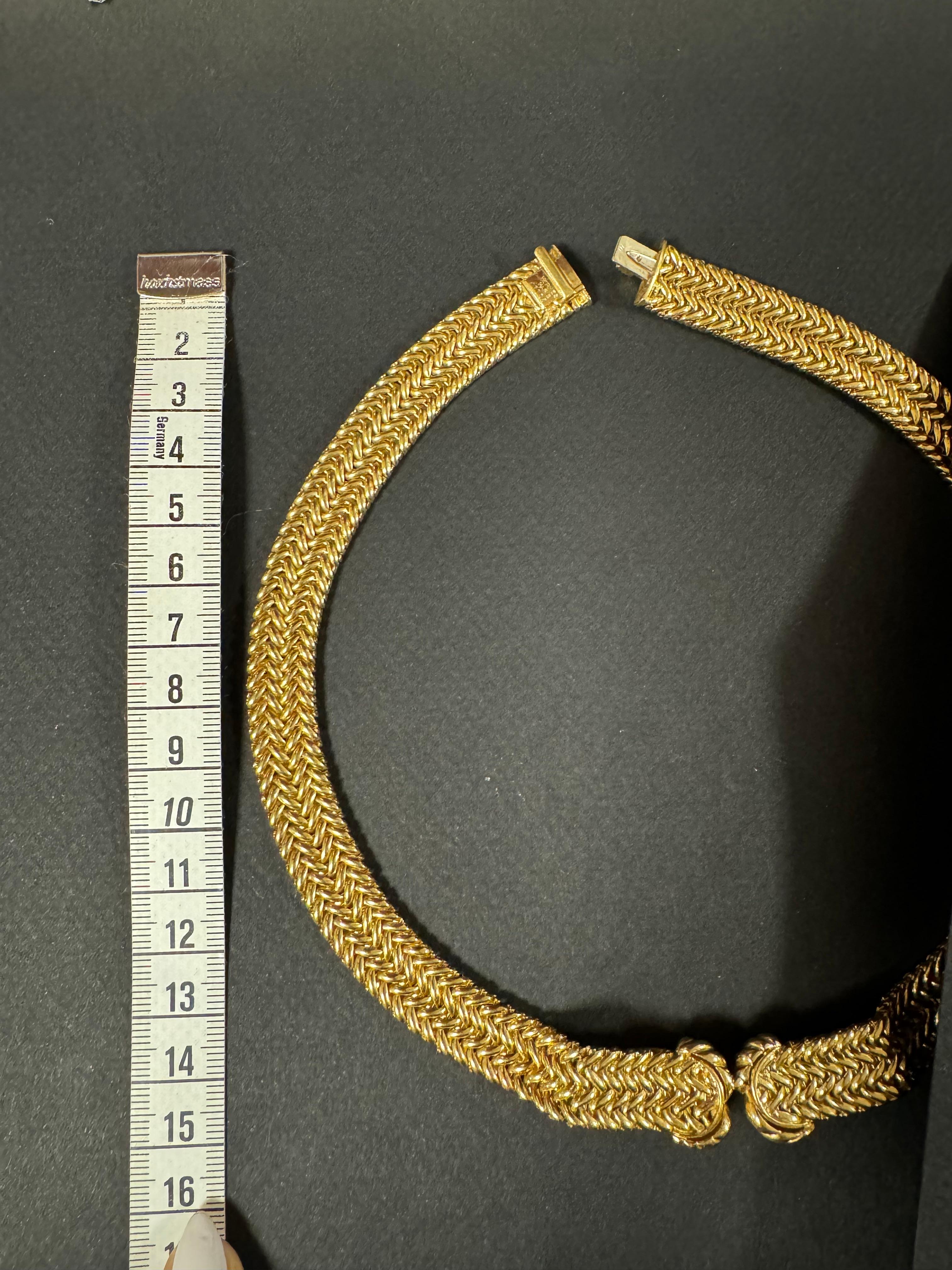 Collier à maillons en or Hermès en vente 1