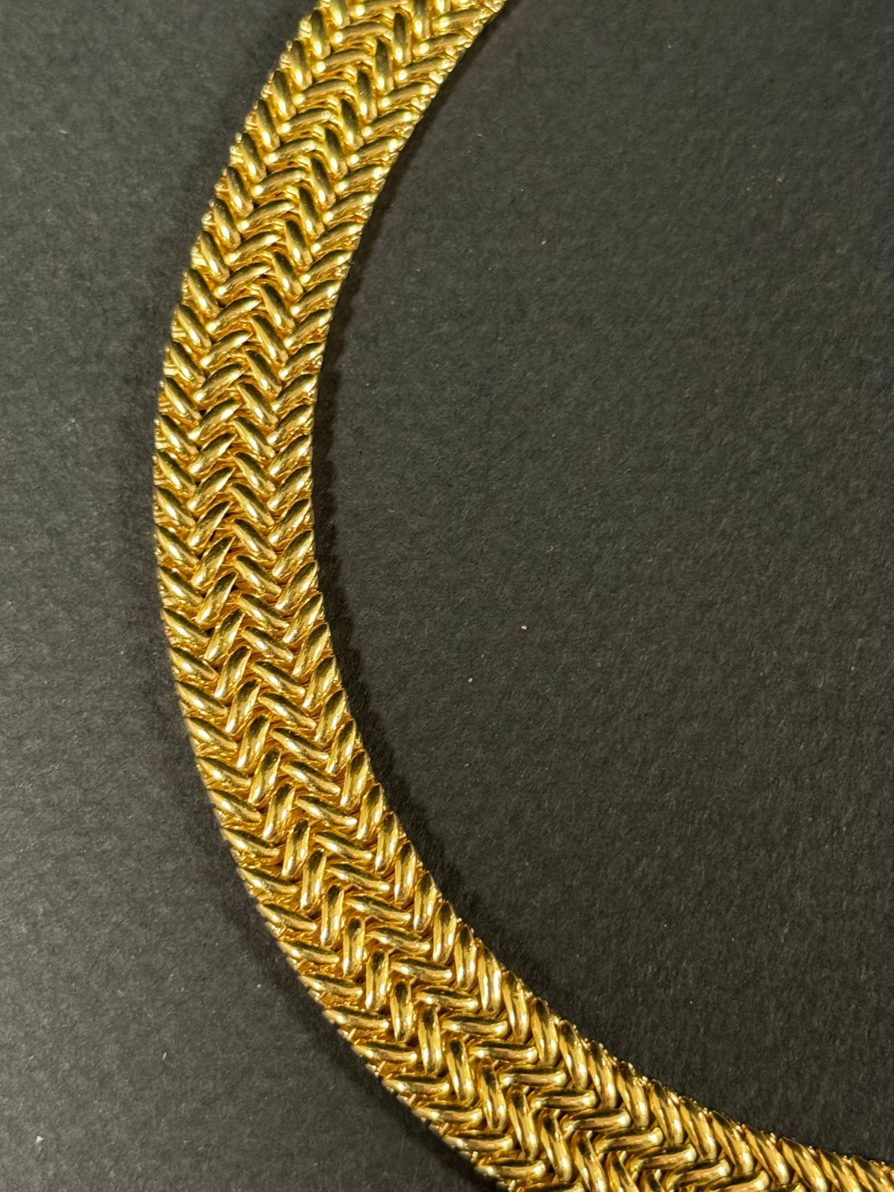 Collier à maillons en or Hermès en vente 4