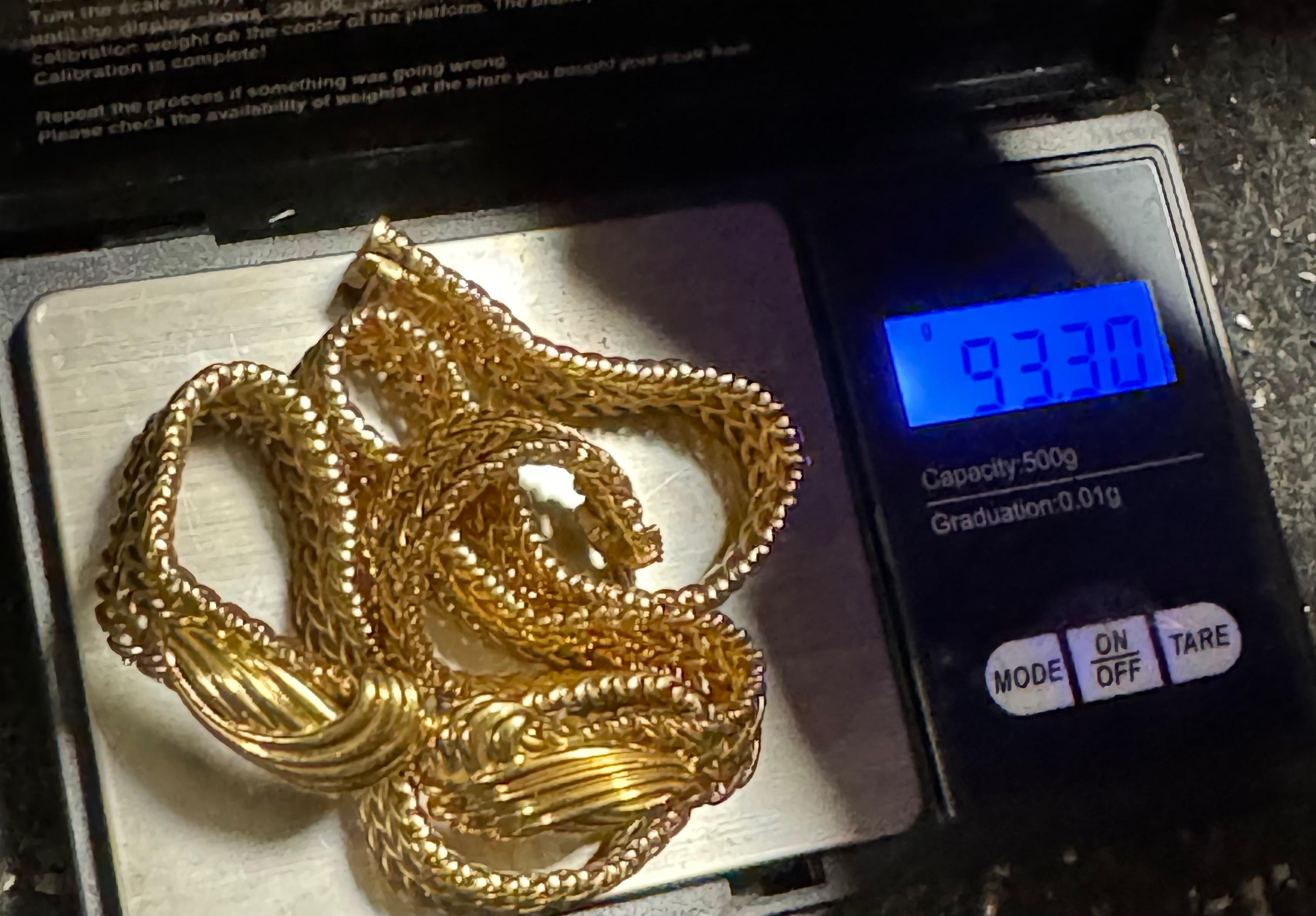 Collier à maillons en or Hermès en vente 5