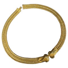 Hermès Gold A Link Halskette