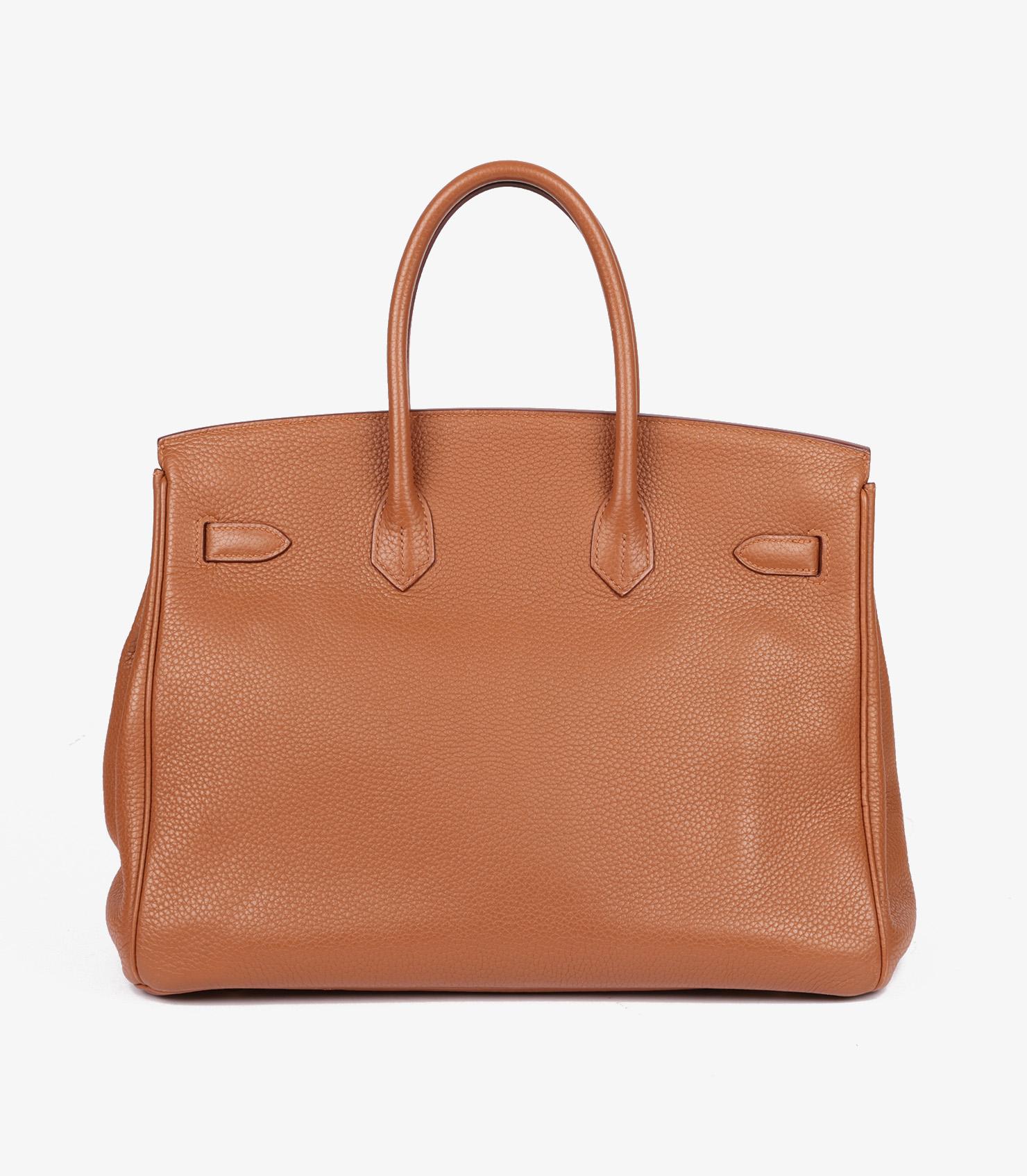 Hermès Gold, Marron D'Inde & Ficelle Lizard Leather Club Birkin 35cm Retourne 1