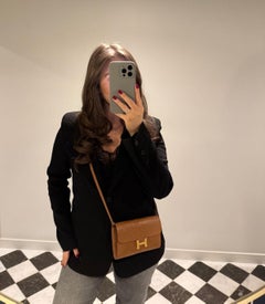 Hermès Gold Matte Alligator Leather Constance To Go Long Wallet