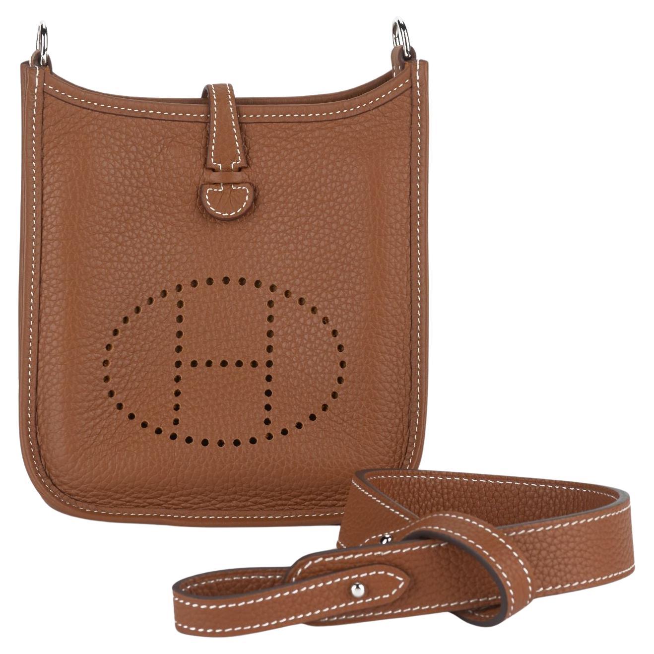 Hermès Gold Mini Evelyne Tasche