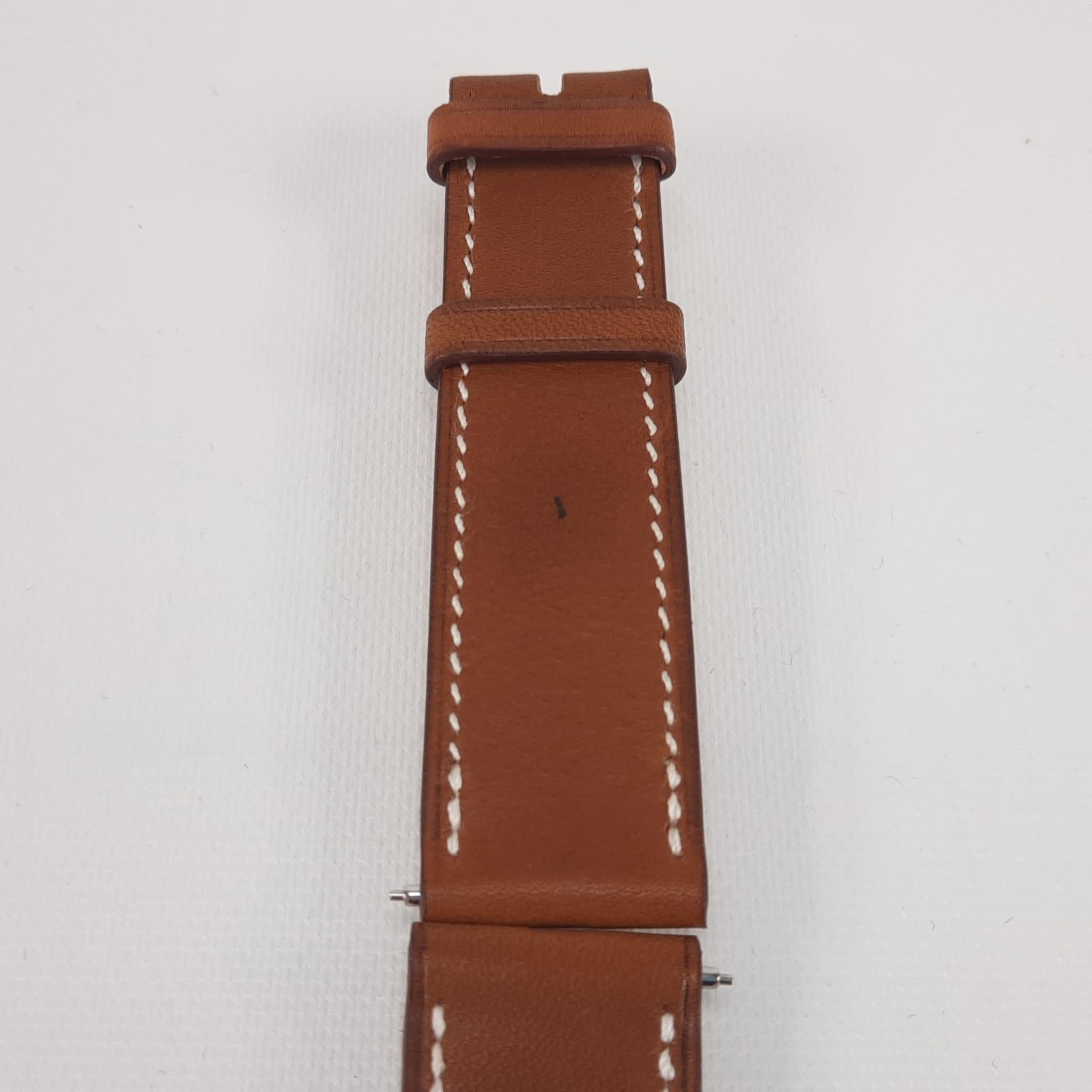 Cuir Veau Barenia Naturel  T-090 watch strap. Never used with box.