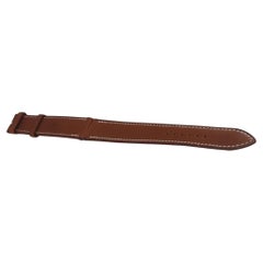 Hermes  Gold Natural Barenia Calf Leather watch strap 34mm
