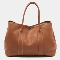 Hermes Gold Negonda Leather Garden Party 36 Bag