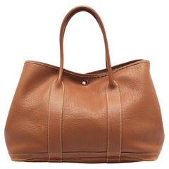 Hermes Gold Negonda Leather Garden Party 36 Bag
