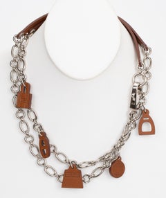 Hermes Gold Palladium Olga Leather Belt