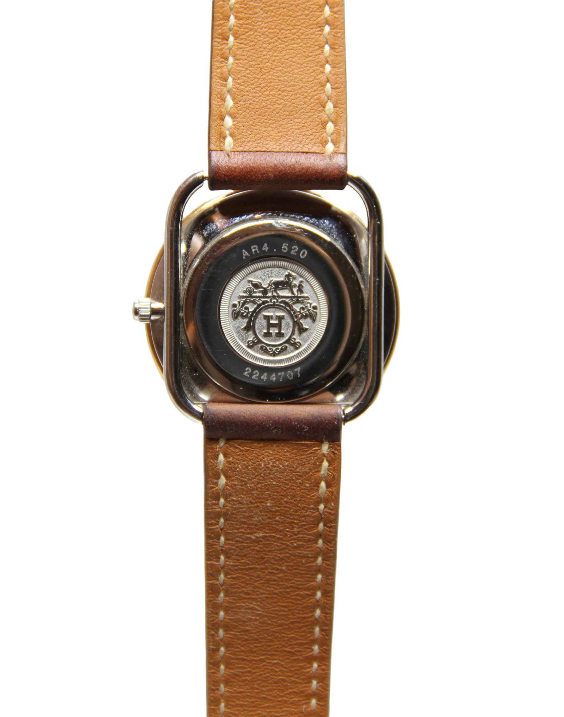 Hermès Gold-Plated Arceau Watch For Sale 1