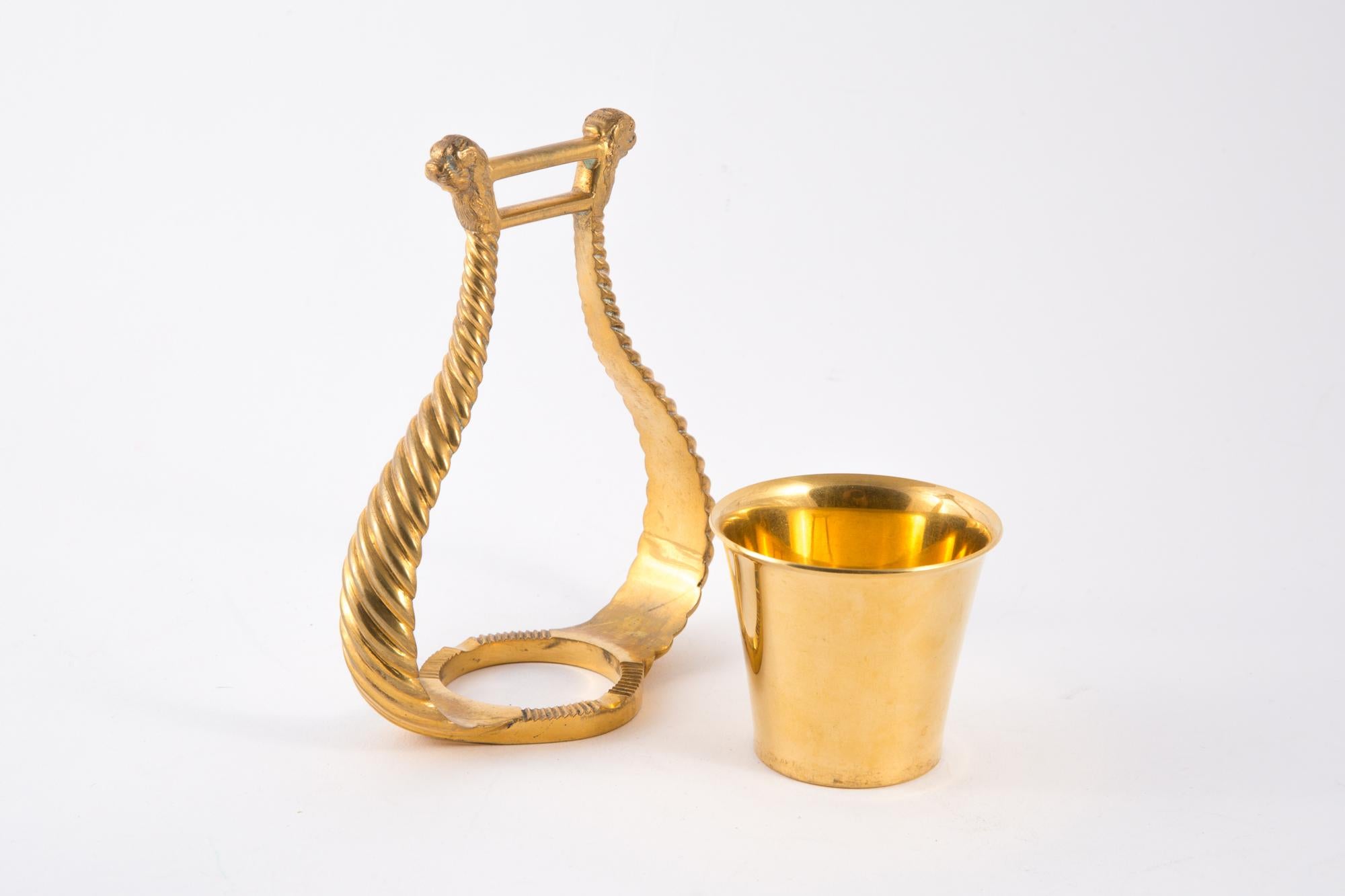 1960s Hermes Gold Plated Pencil Holder 1