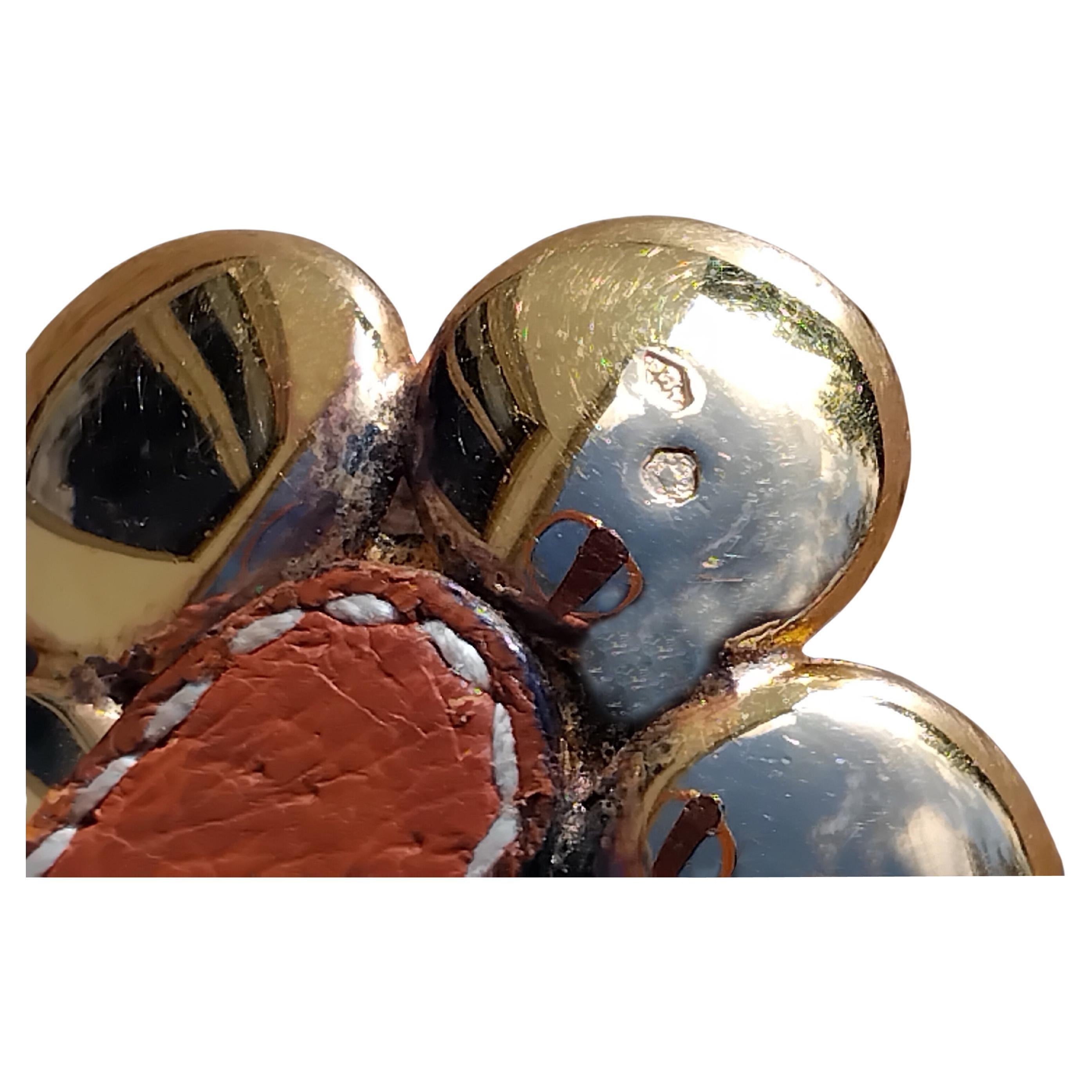 Hermès Pulsera de cuero dorado FLORA en venta 3