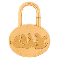 Hermes Gold Plated Padlock Année Mediterrannée 2003