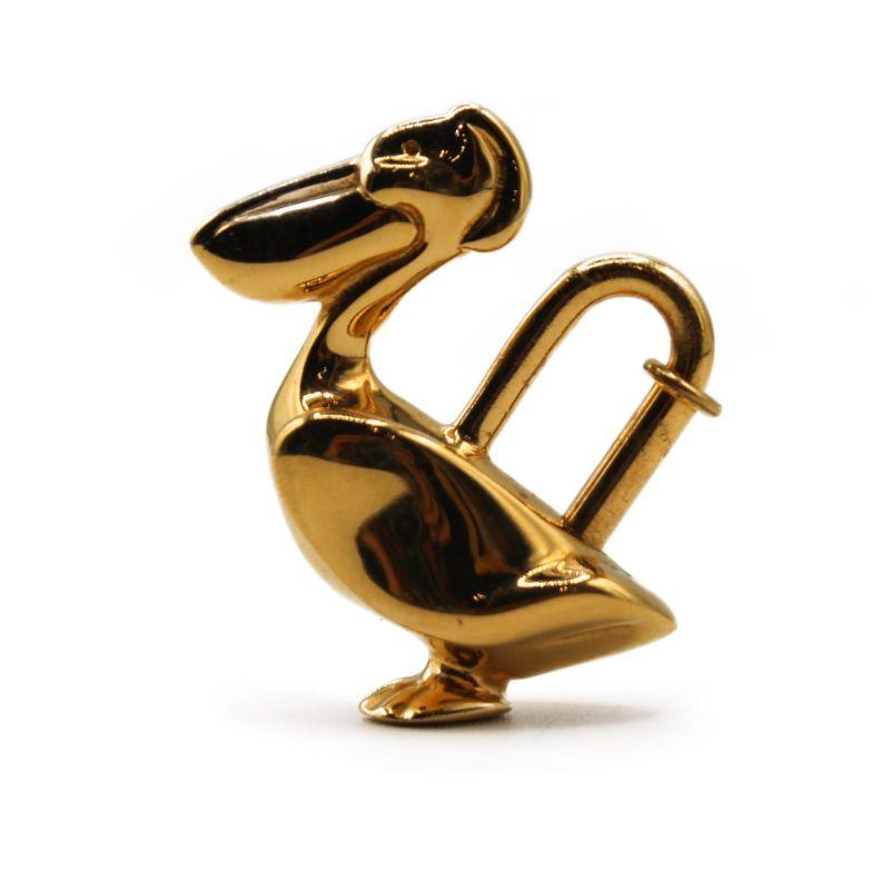 gold pelican charm