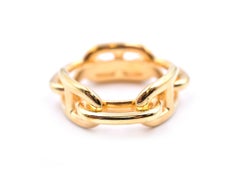 Hermes Gold-Plated “Regate” Scarf Ring