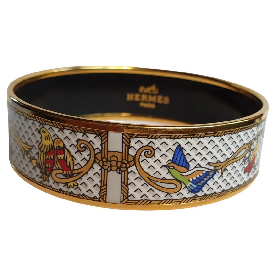 Hermès goldplated rigid bracelet, Paris at 1stDibs