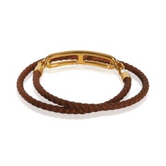 Hermès Gold-Plated  Roulis Double Tour Bracelet