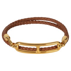 Hermès Gold-Plated  Roulis Double Tour Bracelet